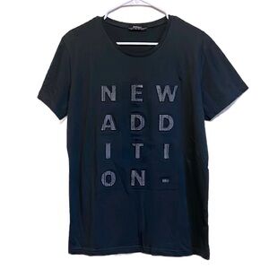 L Madmext Men T-Shirt Black with Print